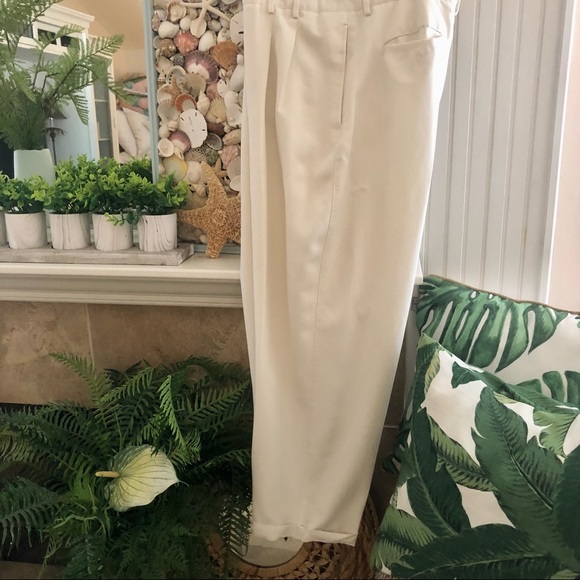 📌$16 Men’s La Cabana Miami Bice Style Winter White Pants 38x30 - Picture 1 of 9